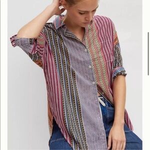 Pilcro Anthropologie Clara Button-Down Top